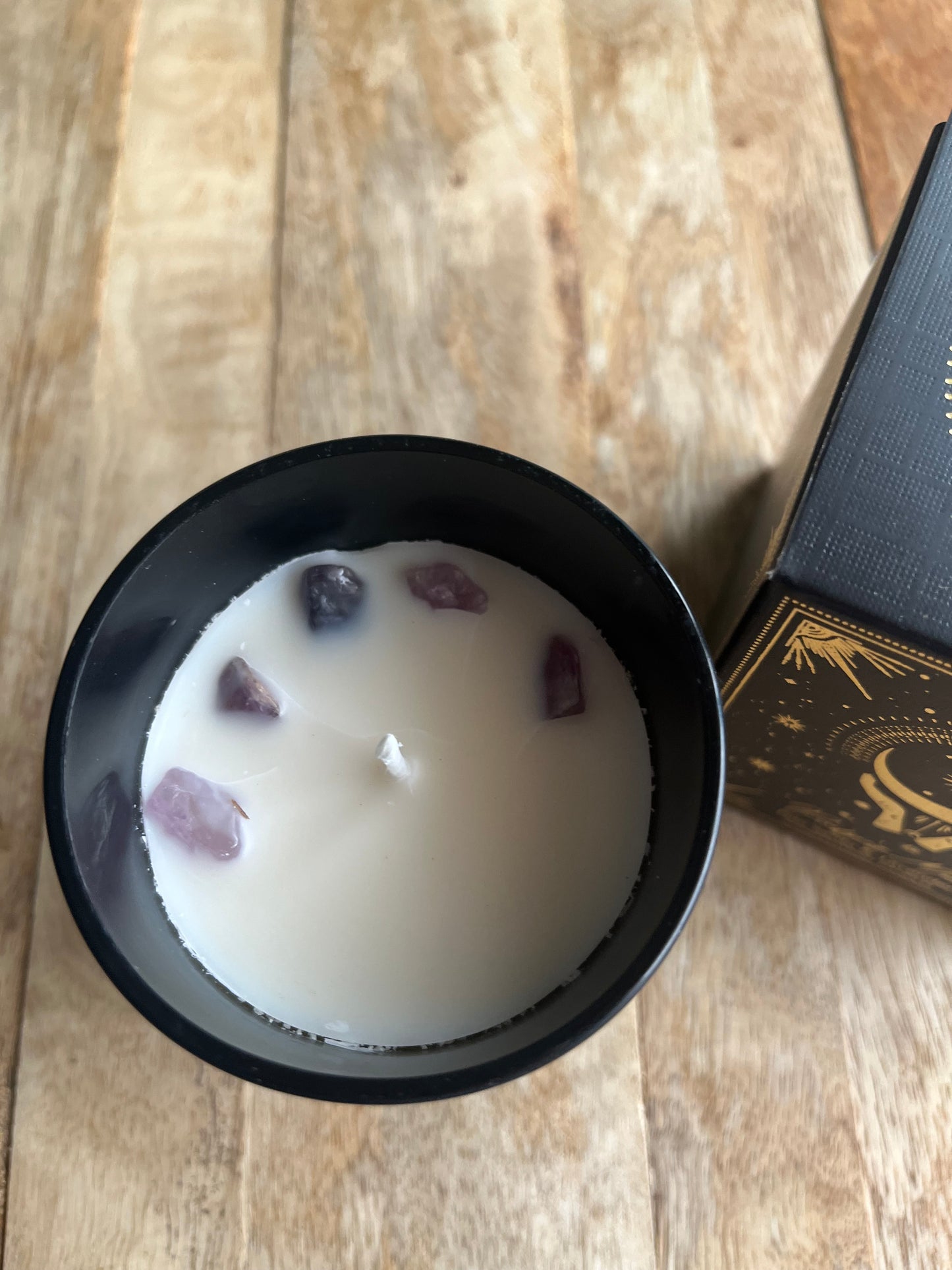 Bougie Purification Lune senteur Palo-Santo et Lavande 13eur