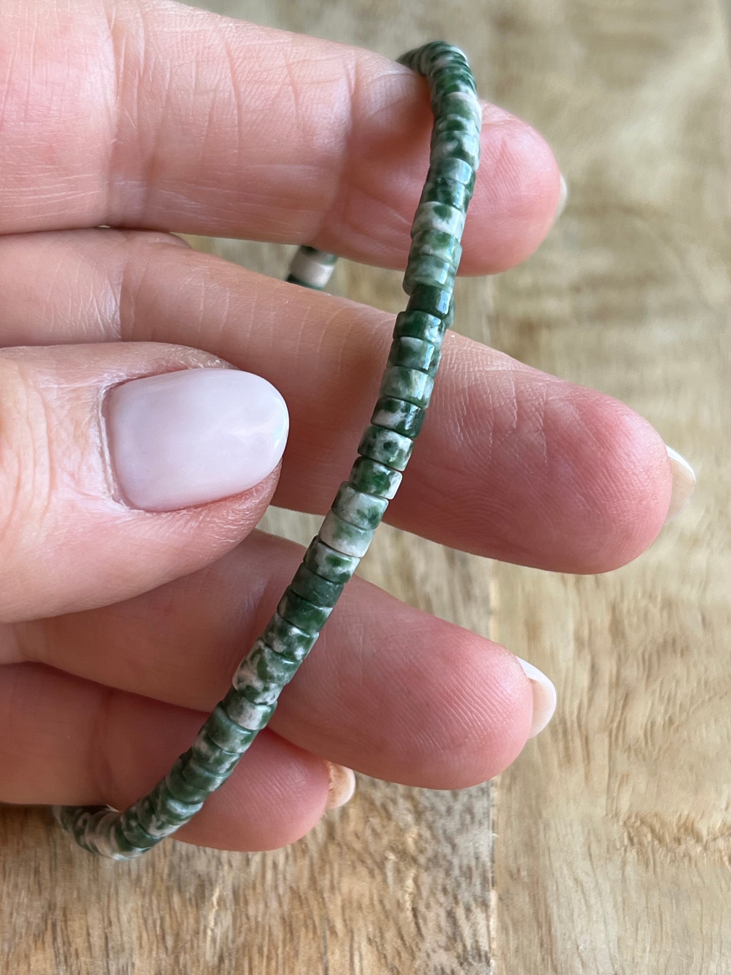 Bracelet Agate arbre perle Heishi AA 15eur