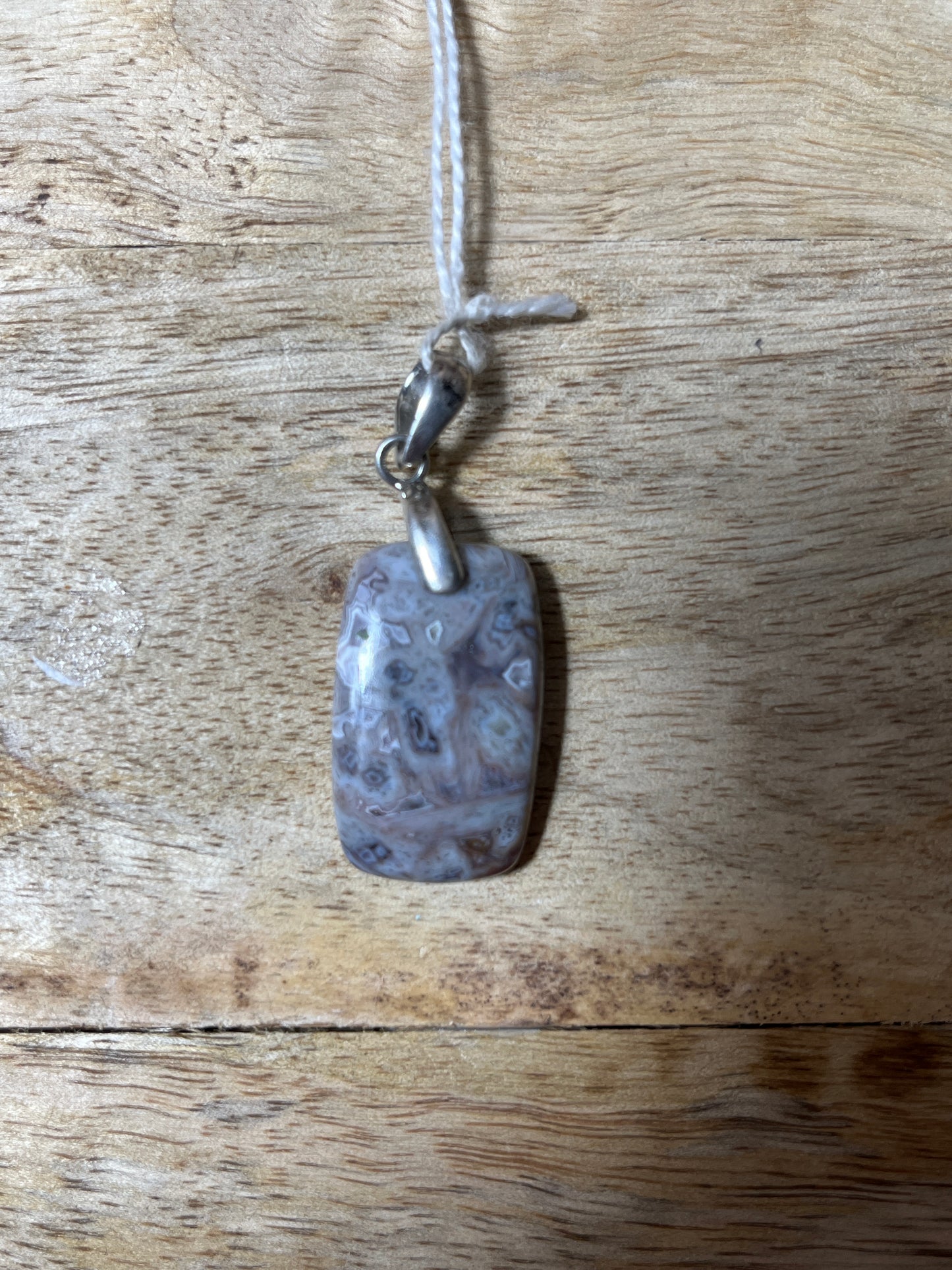 Pendentif Agate tubulaire Argent rhodié 925 promo 25€