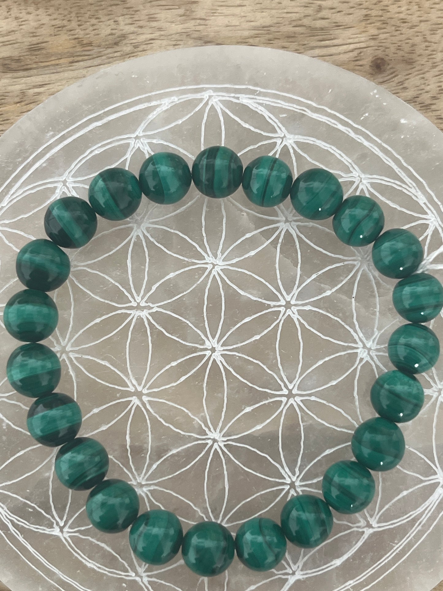 Bracelet Malachite 8mm 44eur