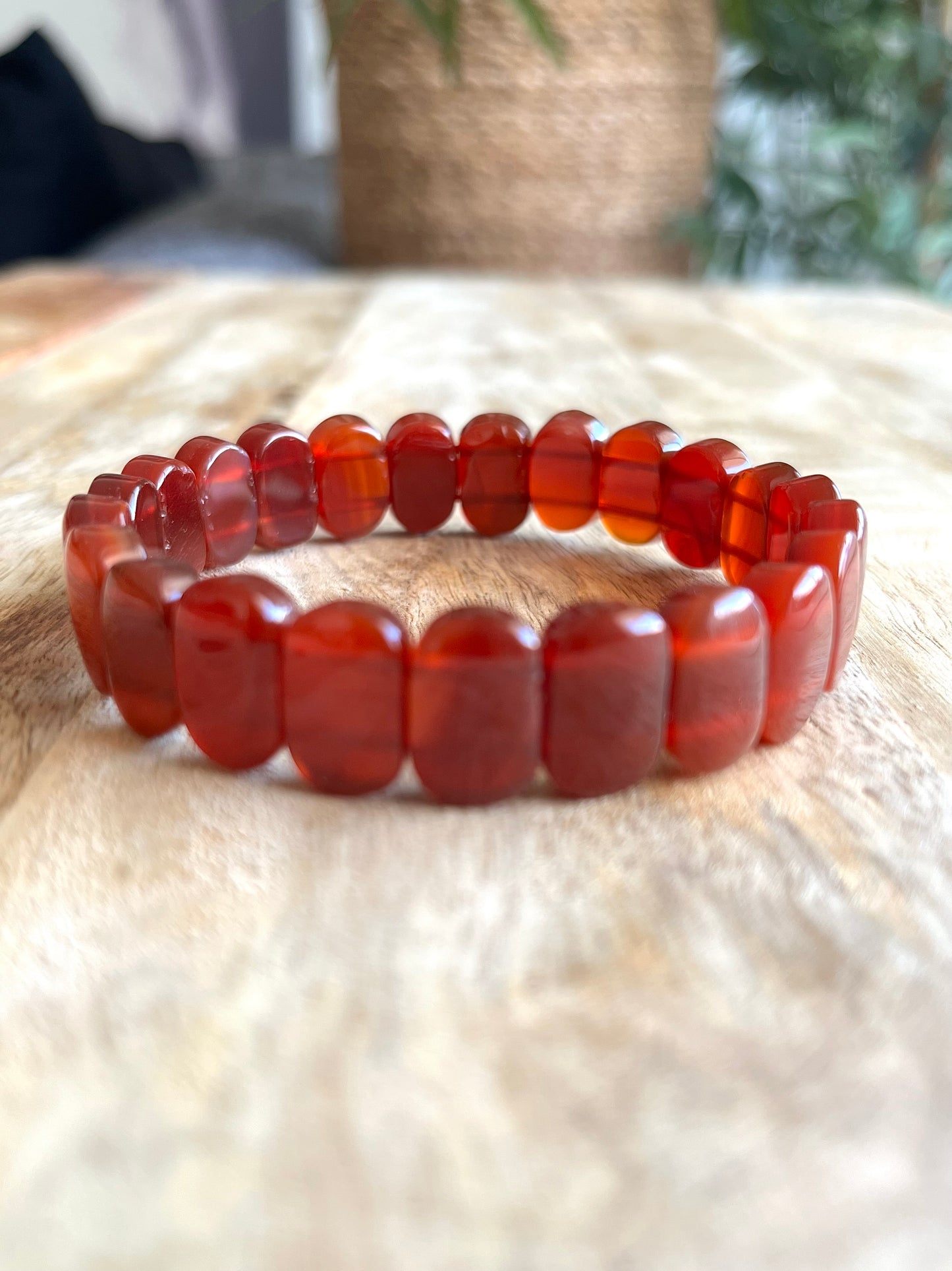 Bracelet Cornaline AA carré 29eur