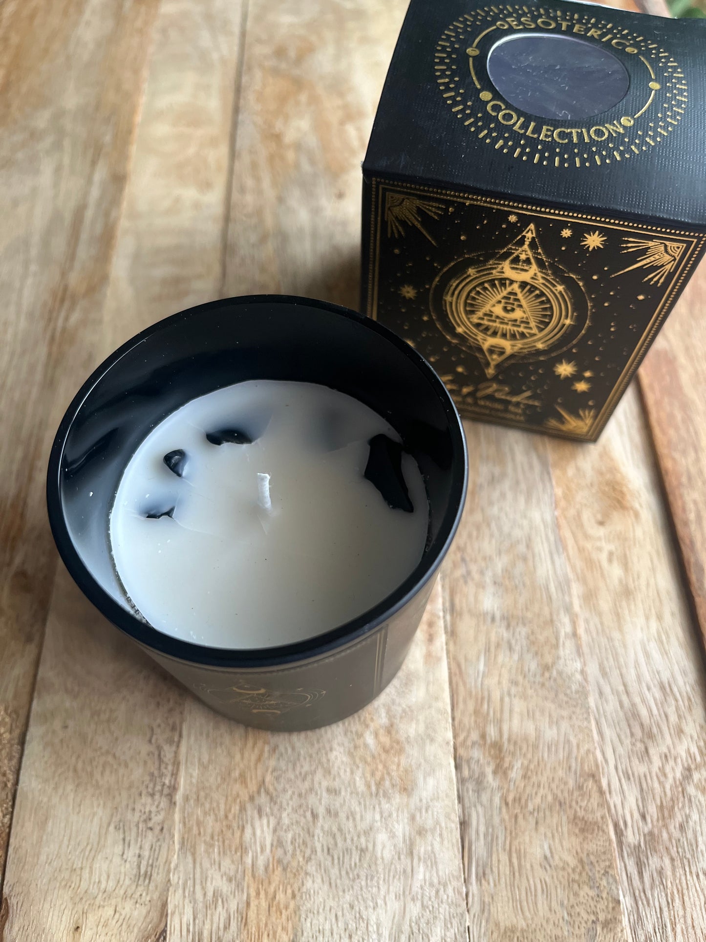 Bougie Œil de la Providence senteur Sauge et thé blanc 13eur