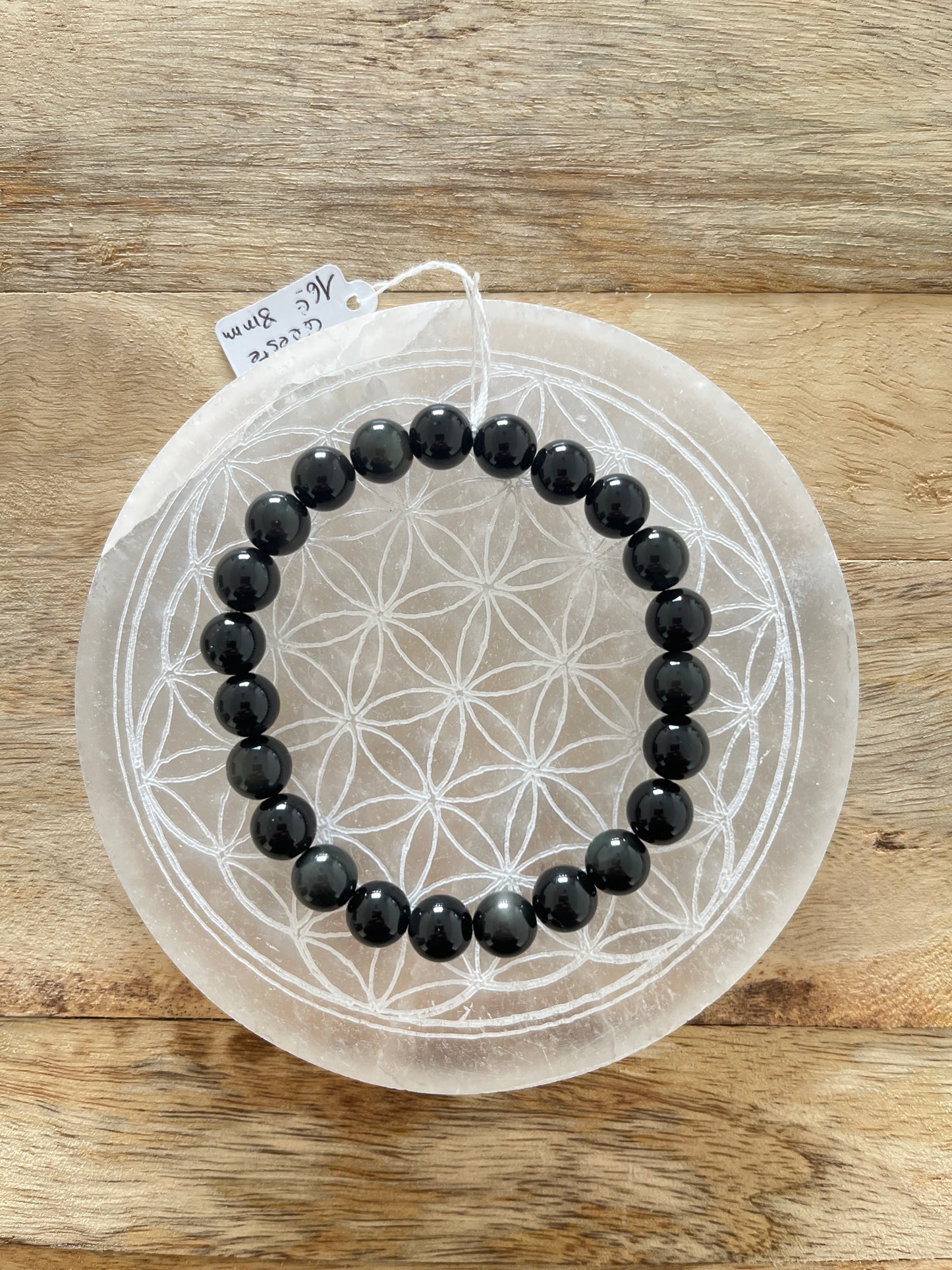 Bracelet Obsidienne Œil Céleste 8mm