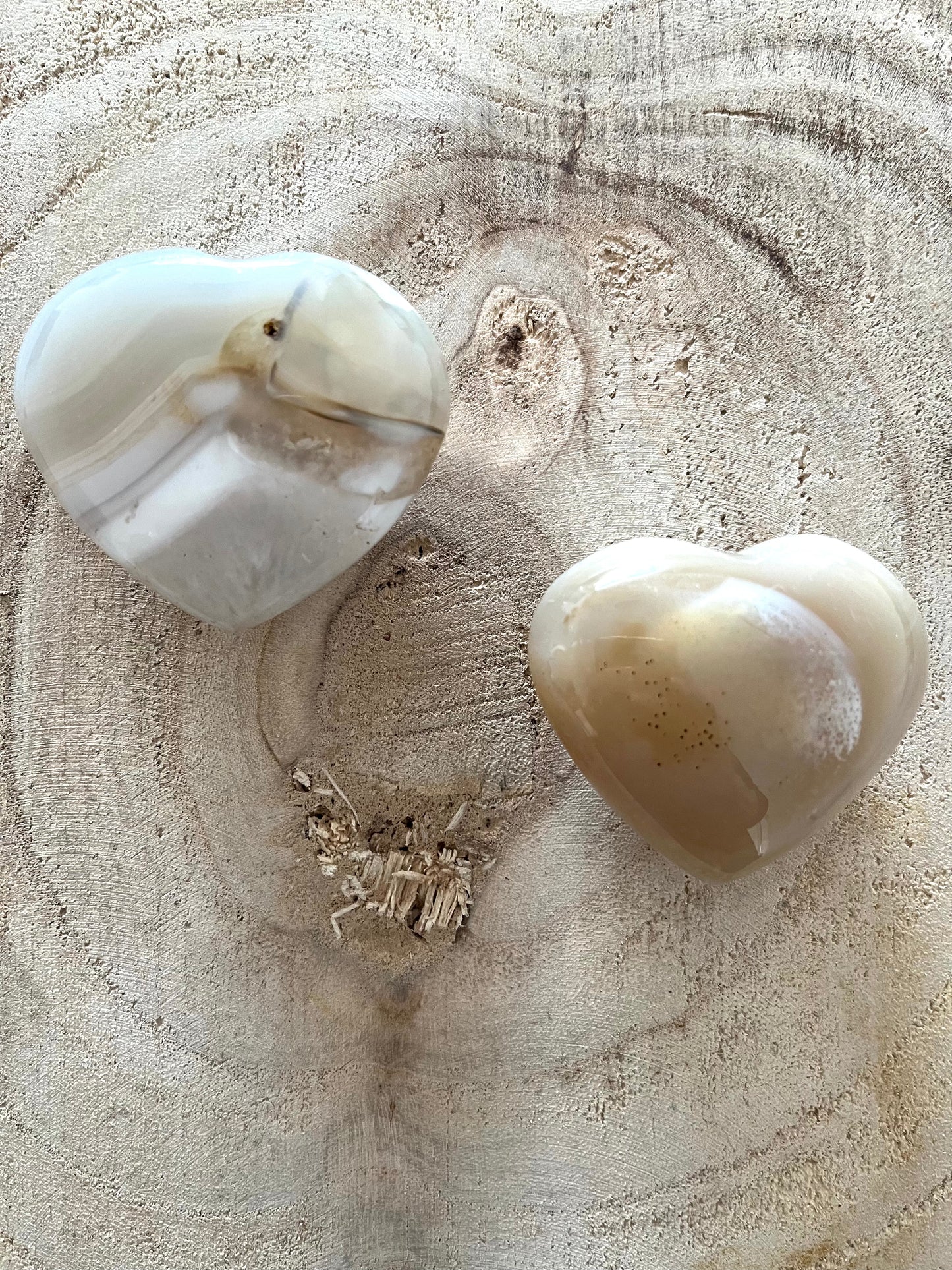 Agate naturelle forme cœur promo 5€