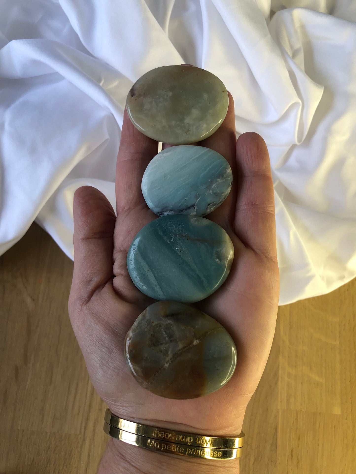 Galet plat Amazonite Promo 5€
