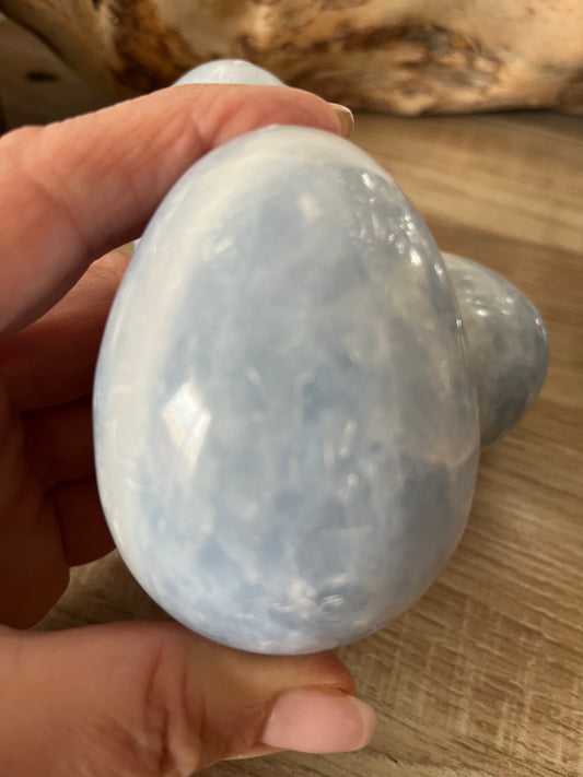 Calcite bleue forme gros œuf PROMO