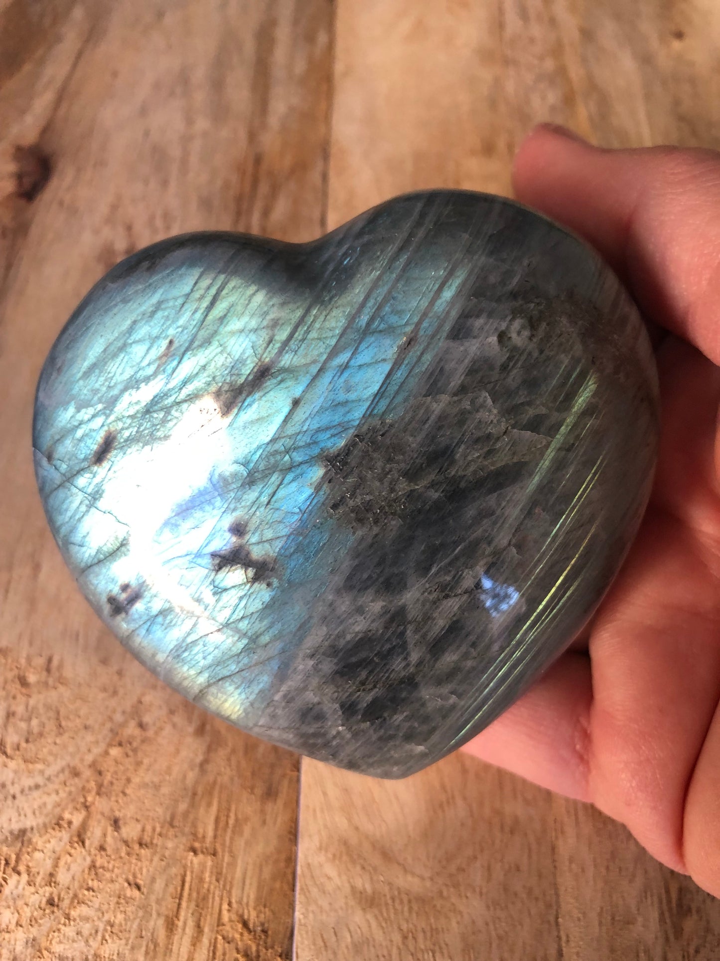 Cœur en Labradorite