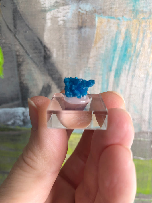 Cavansite miniature sur socle