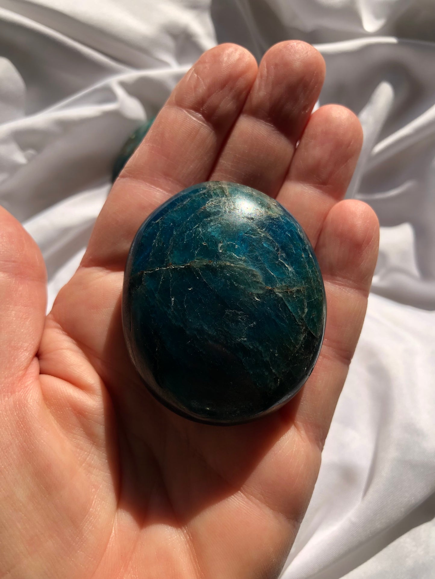 Apatite bleue galet